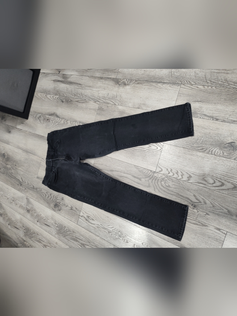 Lucky Brand Men's Washed Black Slim Straight Jeans